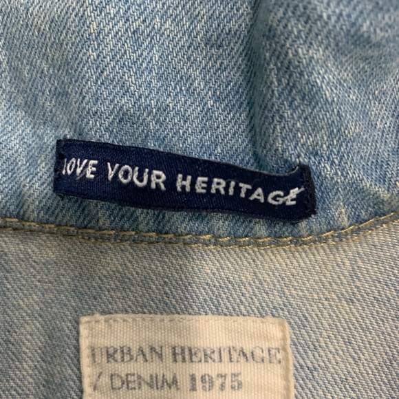 Urban Heritage Sky Blue Denim Jacket - Picture 4 of 6
